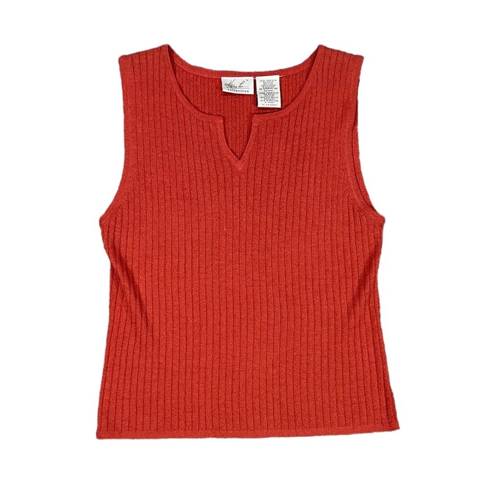 Vintage Kathie Lee Collection Sleeveless Sweater Size L
